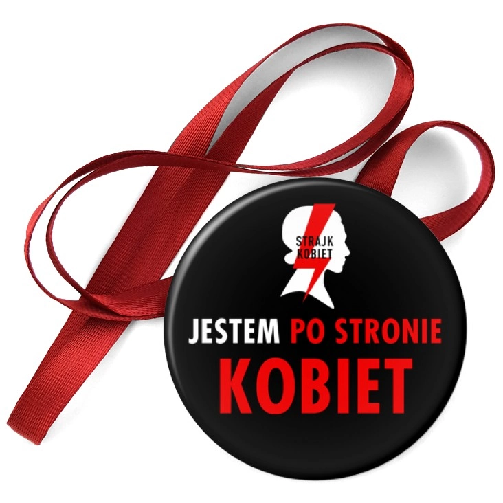 przypinka medal Jestem po stronie kobiet