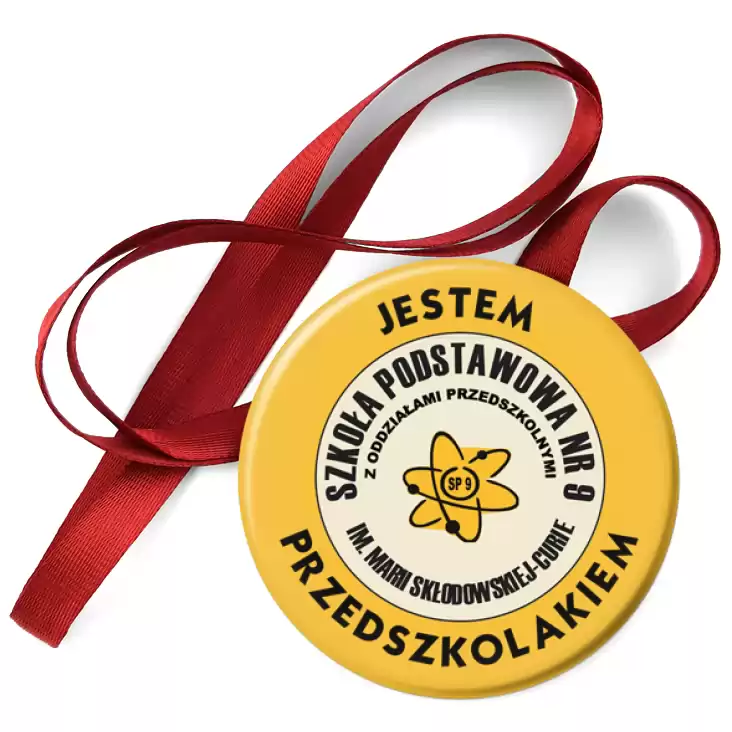 przypinka medal Jestem Przedszkolakiem SP nr 9 Inowrocław