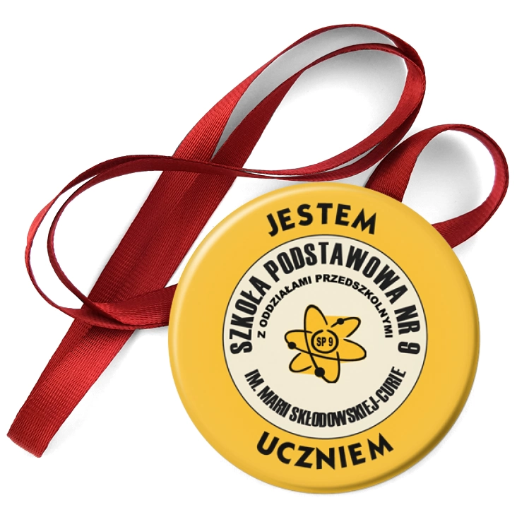 przypinka medal Jestem Uczniem SP nr 9 Inowrocław