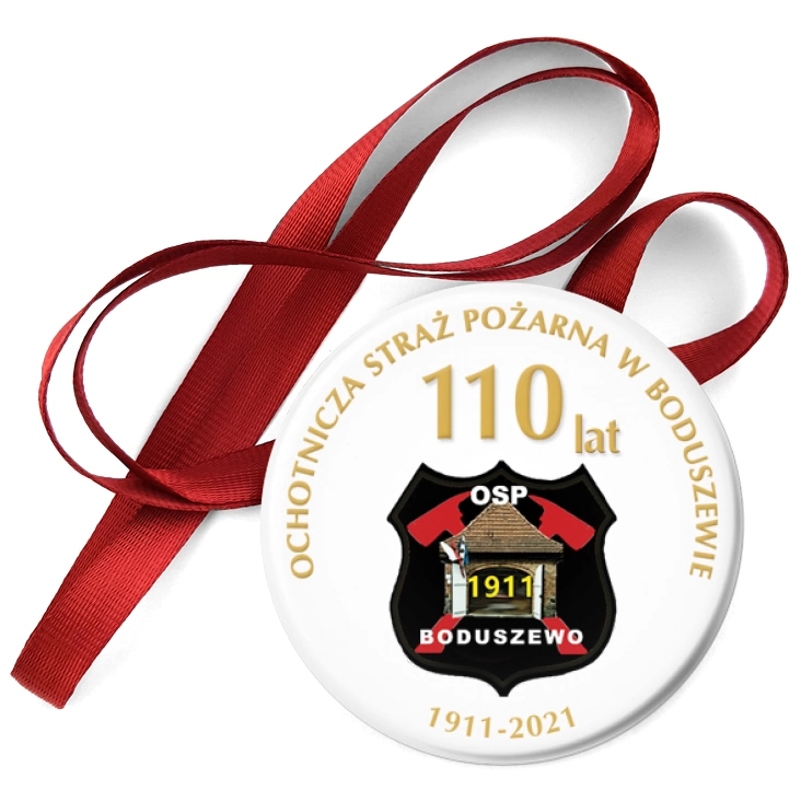 przypinka medal Jubileusz 110 lat OSP Boduszewo