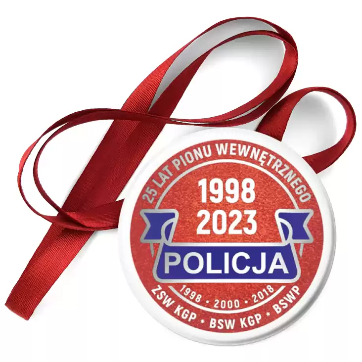 przypinka medal Jubileusz 25 lat Pionu Wewnętrznego Policja