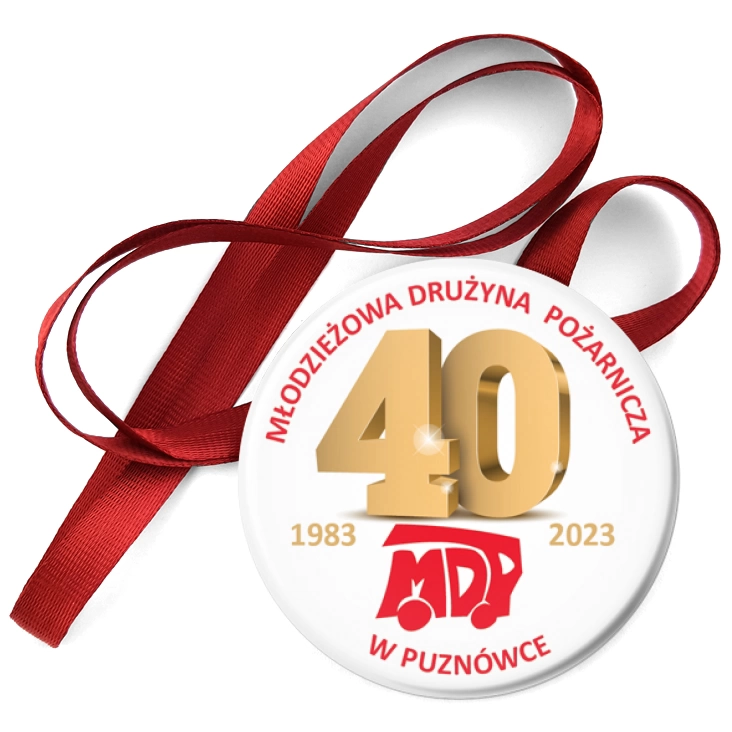 przypinka medal Jubileusz 40 lat MDP