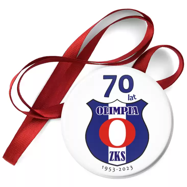 przypinka medal Jubileusz 70 lat Olimpia ZKS