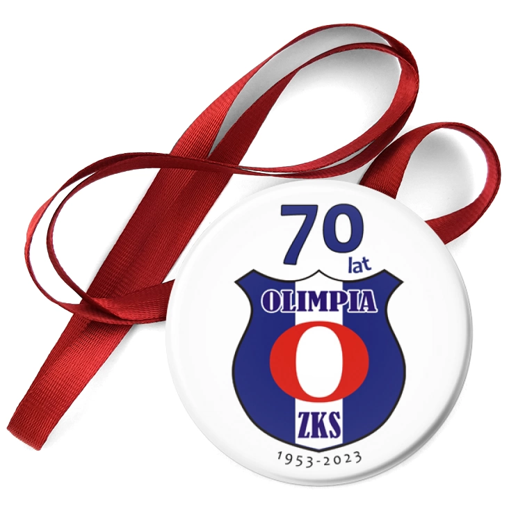 przypinka medal Jubileusz 70 lat Olimpia ZKS