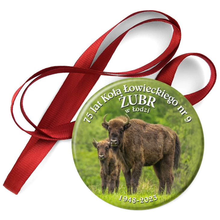 przypinka medal Jubileusz 75-lecia Koła Łowieckiego Żubr
