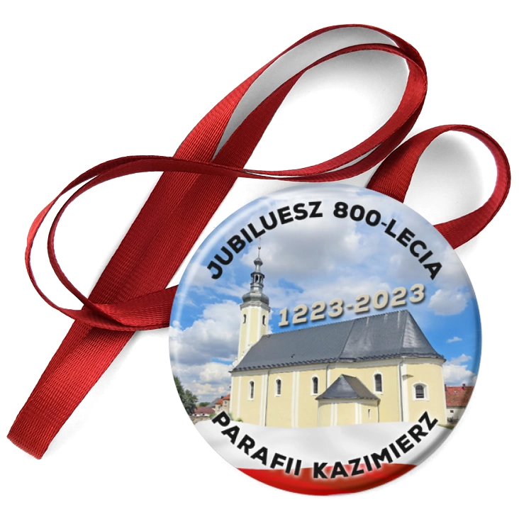 przypinka medal Jubileusz 800-lecia Parafii Kazimierz