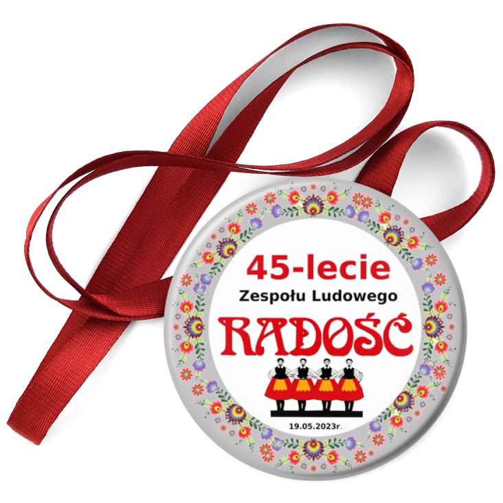 przypinka medal Jubileusz Zespołu Ludowego Radość
