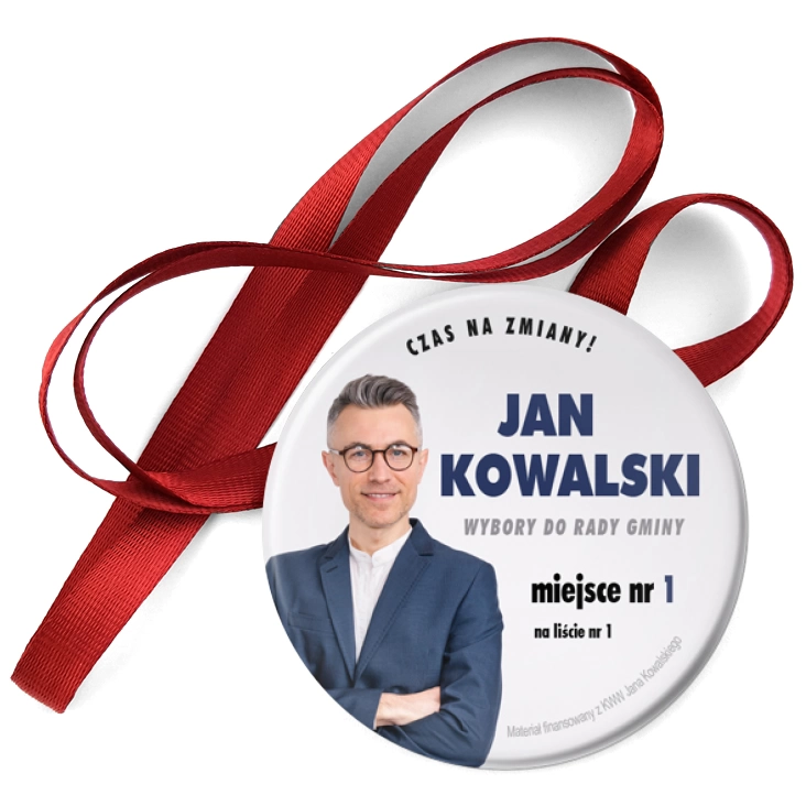 przypinka medal Kandydat w wyborach