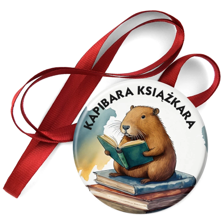 przypinka medal Kapibara książkara