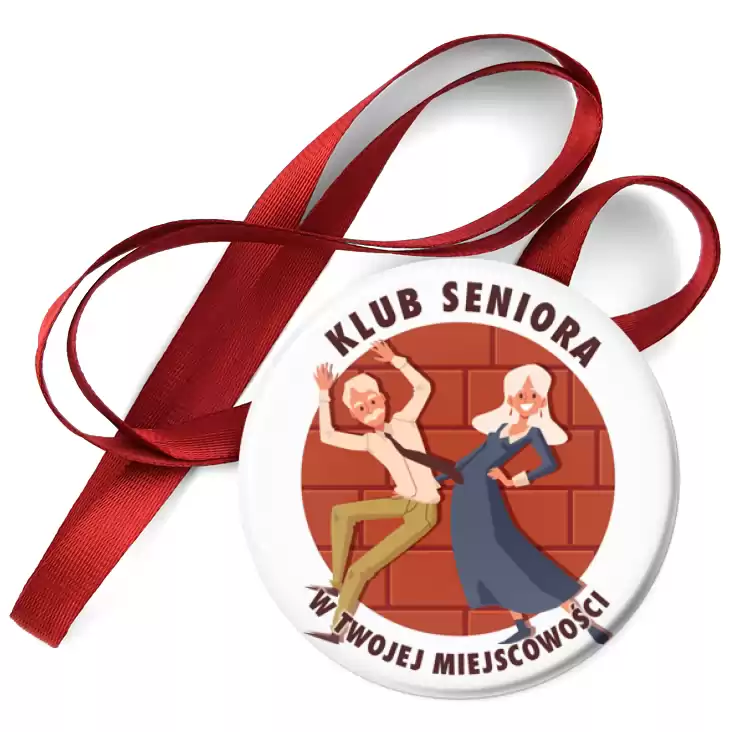 przypinka medal Klub Seniora para seniorów