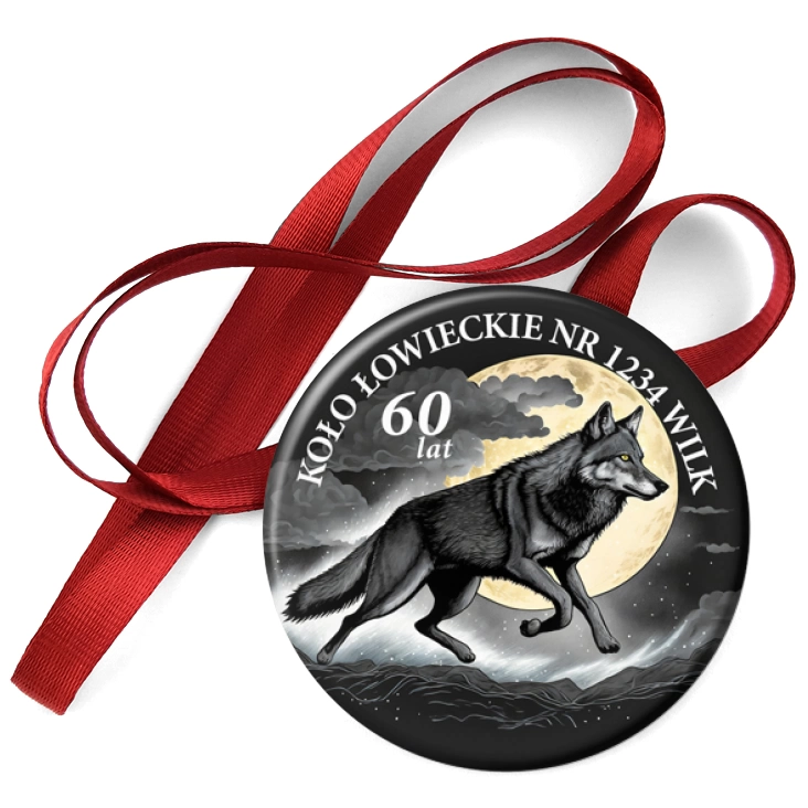 przypinka medal Koło Łowiceckie Wilk Jubileusz