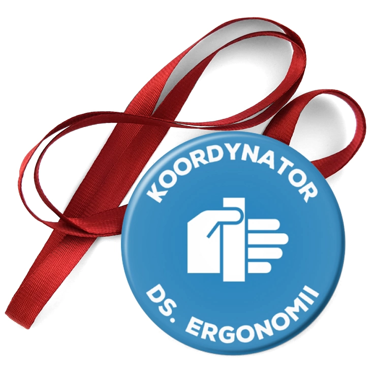 przypinka medal Koordynator ds. ergonomii