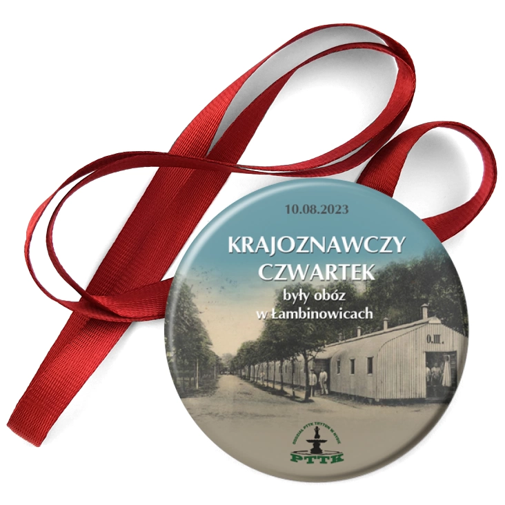 przypinka medal Krajoznawczy czwartek były obóz w Łambinowicach
