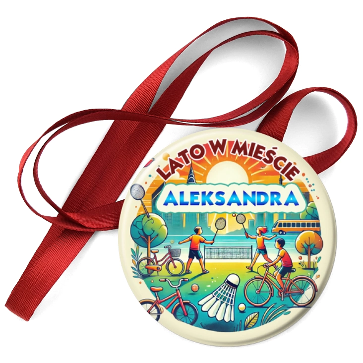 przypinka medal Lato w mieście z imieniem