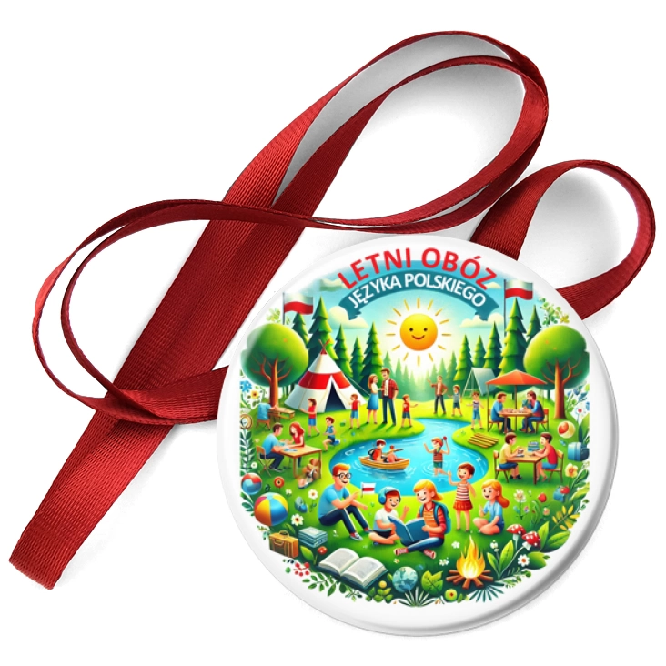 przypinka medal Letni obóz języka polskiego