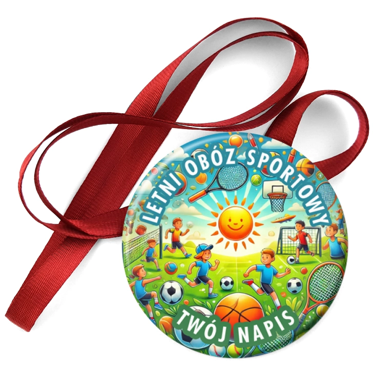 przypinka medal Letni obóz sportowy