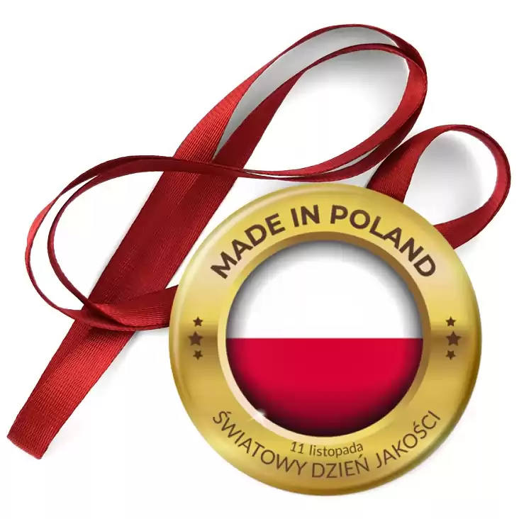 przypinka medal Made in Poland Światowy Dzień Jakości