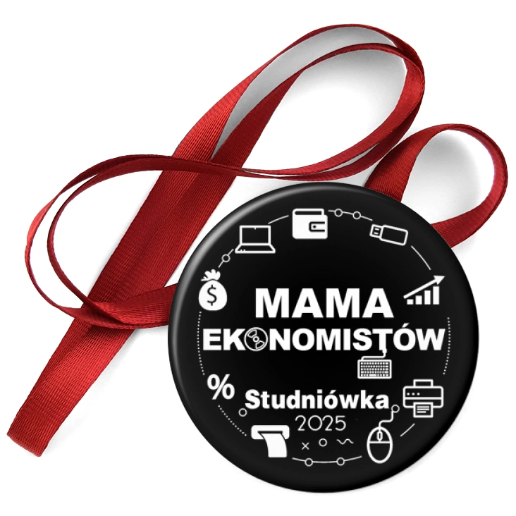 przypinka medal Mama ekonomistów studniówka