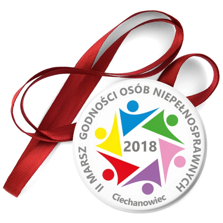 przypinka medal Marsz Godności Osób Niepełnosprawnych