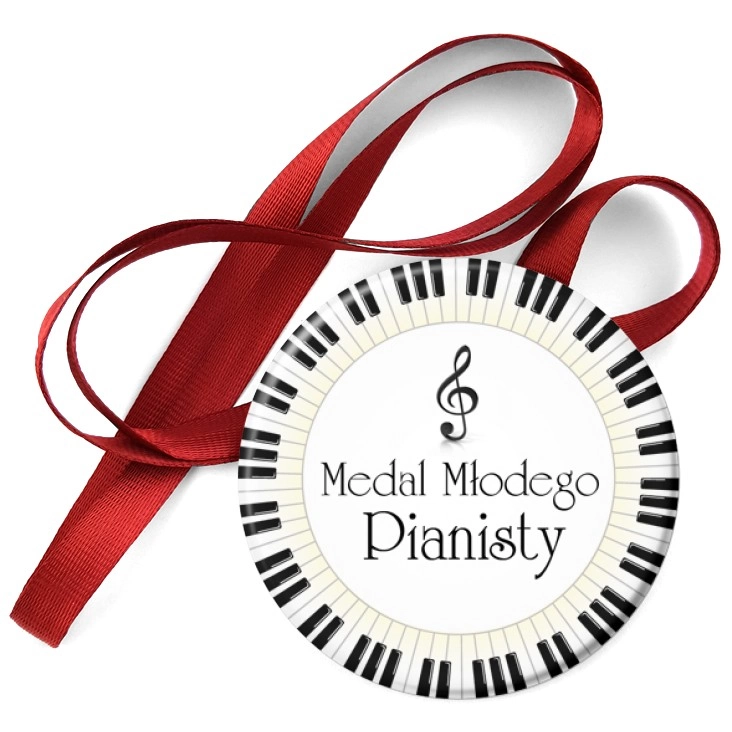 przypinka medal Medal Młodego Pianisty