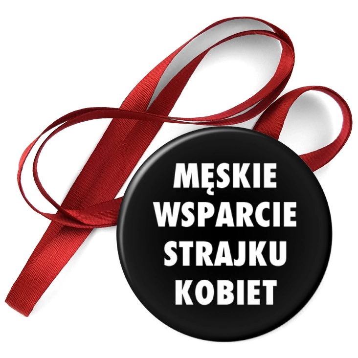 przypinka medal Męskie wsparcie strajku kobiet