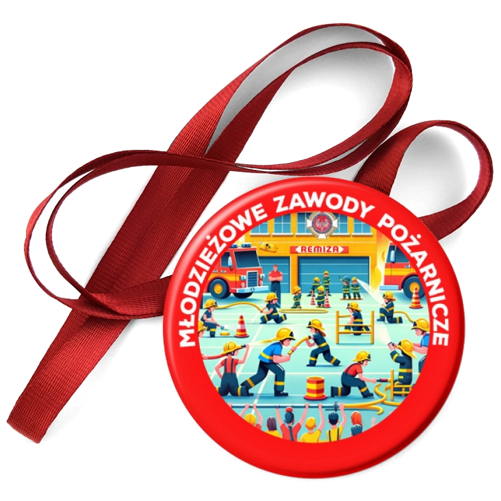 przypinka medal Młodzieżowe Zawody Pożarnicze