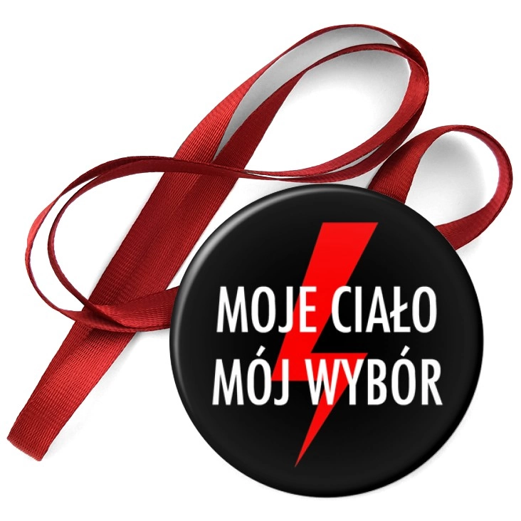 przypinka medal Moje ciało mój wybór