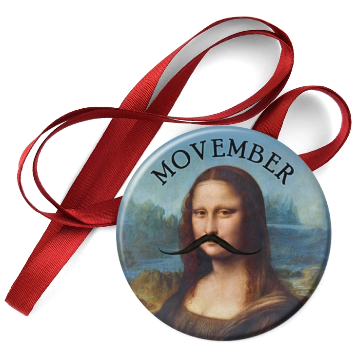 przypinka medal Movember Mona Lisa