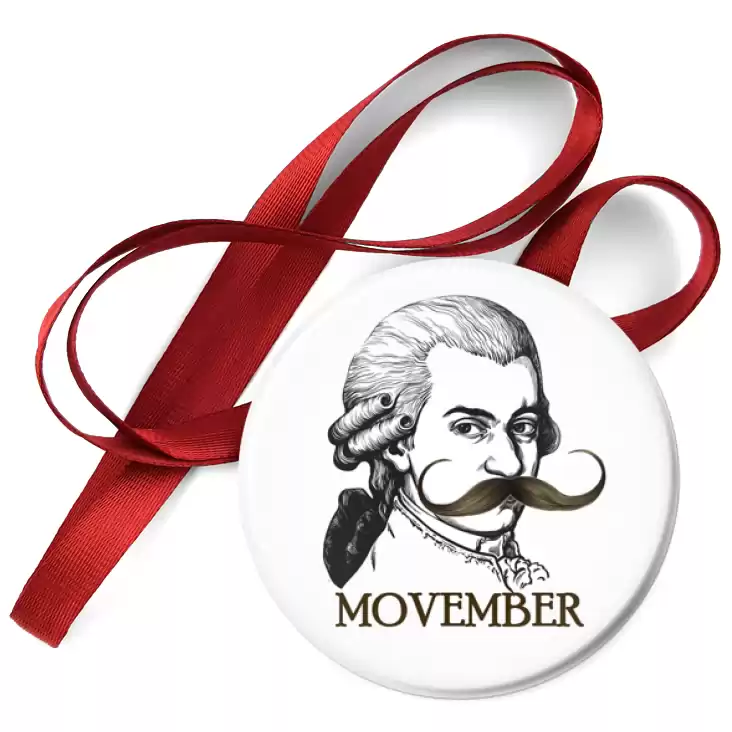 przypinka medal Movember Mozart