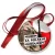 Przypinka medal Murem za polskim mundurem na tle biało-czerwonej flagi