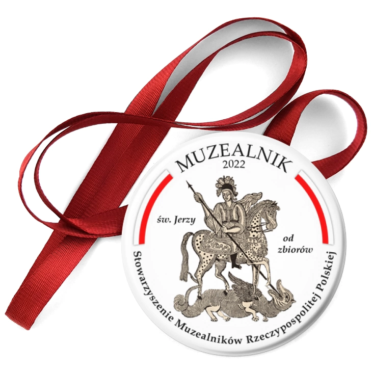 przypinka medal Muzealnik 2022
