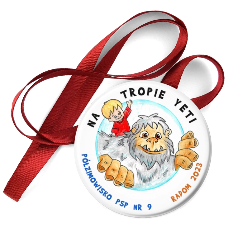 przypinka medal Na tropie Yeti Półzimowisko PSP nr 9 Radom