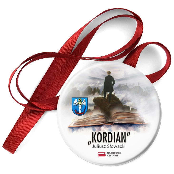 przypinka medal Narodowe czytanie Dolsk 2024