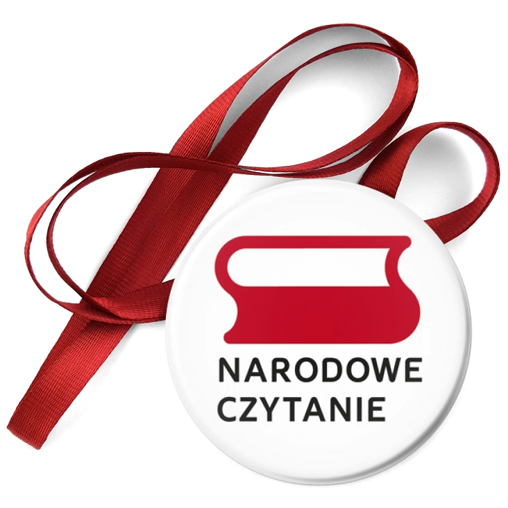 przypinka medal Narodowe Czytanie logo