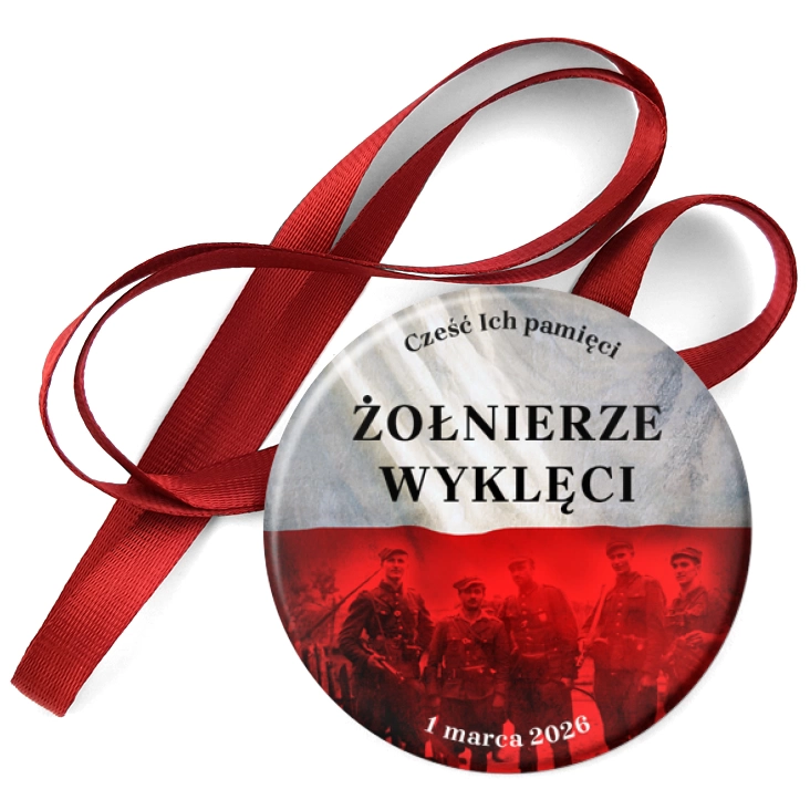 przypinka medal Narodowy Dzień Pamięci Żołnierzy Wyklętych