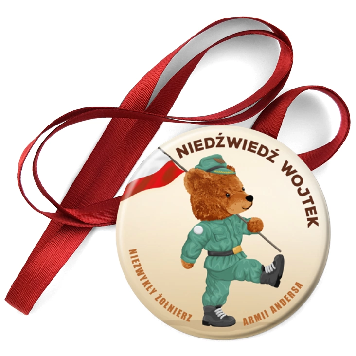 przypinka medal Niedźwiedź Wojtek