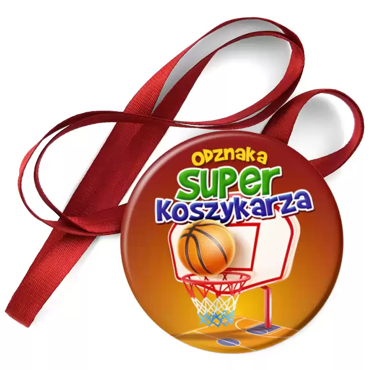 przypinka medal Odznaka Super Koszykarza