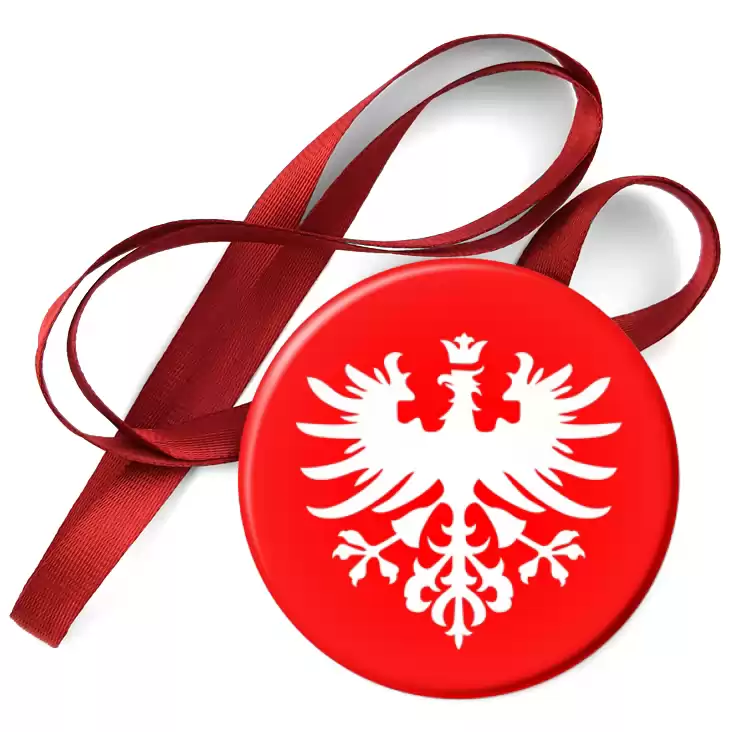 przypinka medal Orzeł Powstania Wielkopolskiego Na Czerwonym Polu