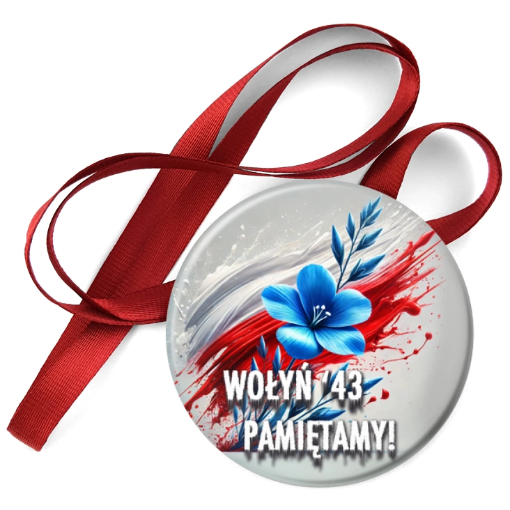 przypinka medal Pamiętamy Wołyń 43