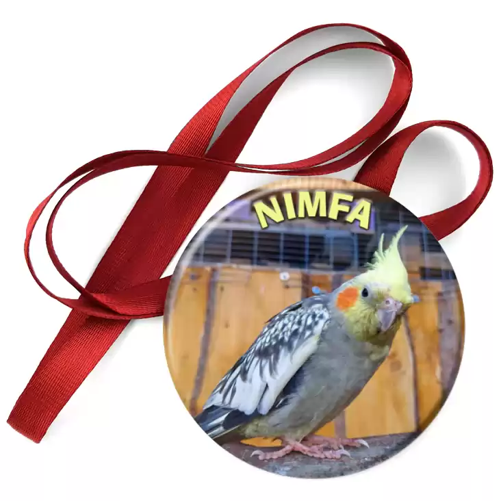 przypinka medal Papuga Nimfa
