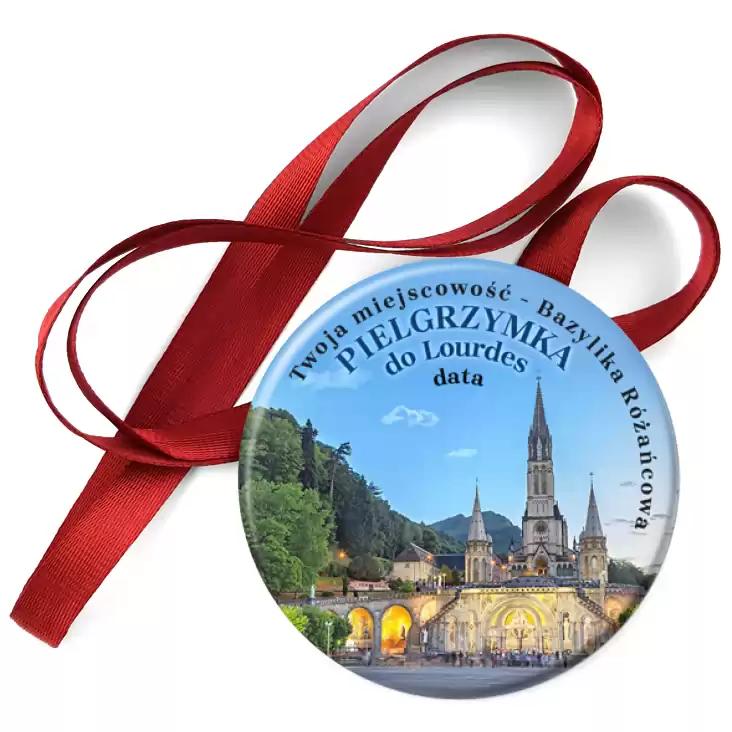 przypinka medal Pielgrzymka do Lourdes