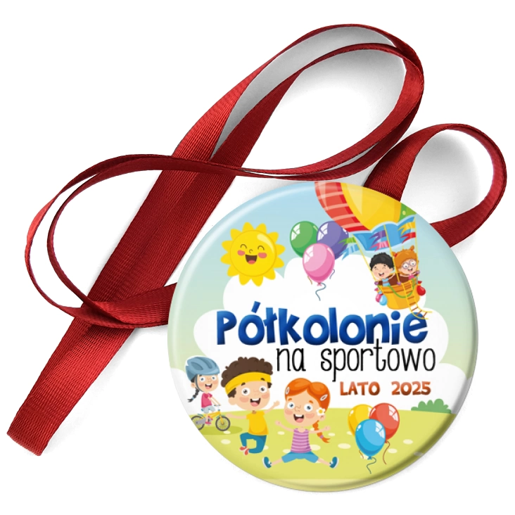 przypinka medal Półkolonie na sportowo