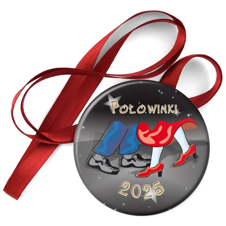 przypinka medal Połowinki nogi tancerzy