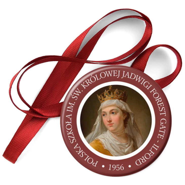 przypinka medal Polska Szkoła im. Świętej Jadwigi Forest Gate - Ilford