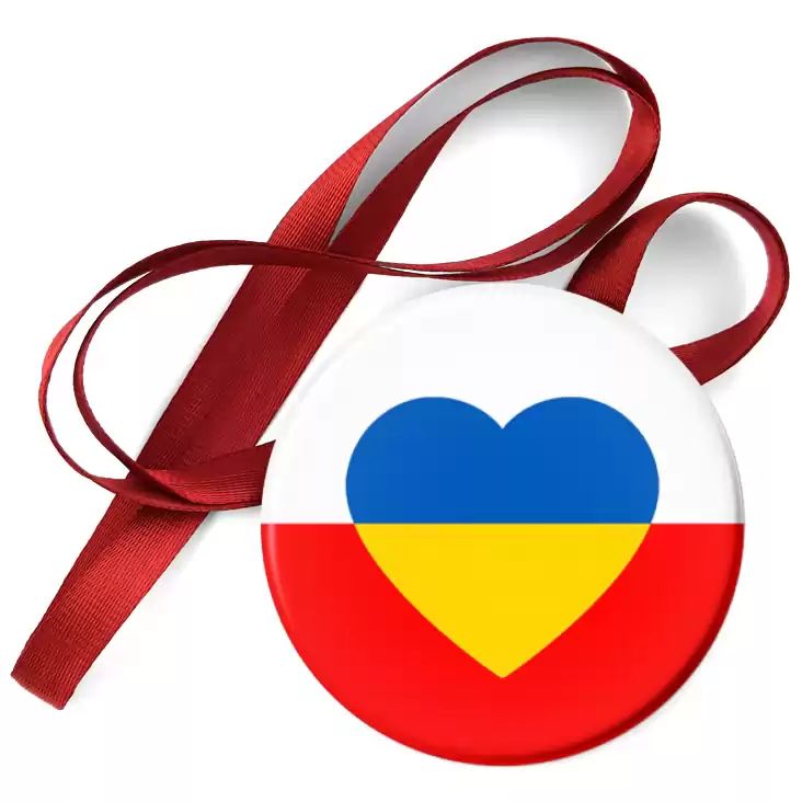 przypinka medal Polska wspiera Ukrainę