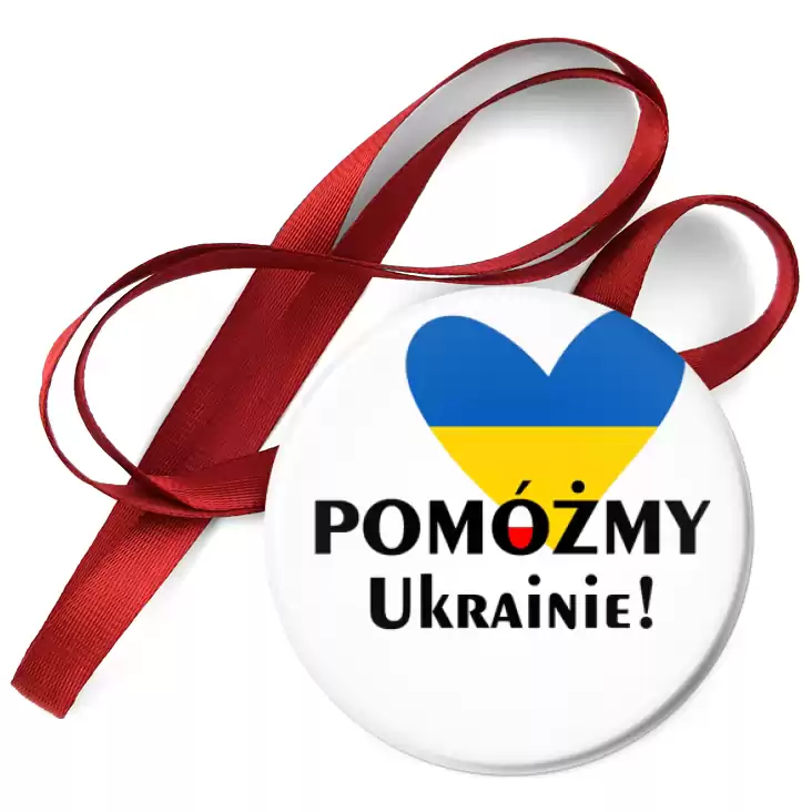 przypinka medal Pomoc dla Ukrainy