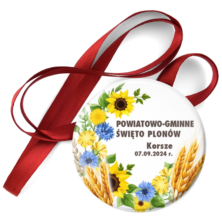 przypinka medal Powiatowo-Gminne Święto Plonów Korsze