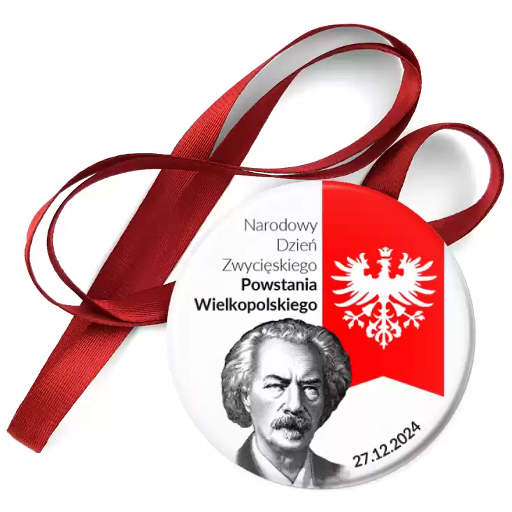 przypinka medal Powstanie Wielkopolskie Paderewski