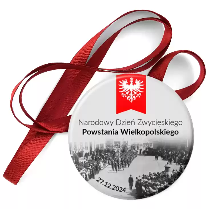 przypinka medal Powstanie Wielkopolskie Wręczenie Sztandaru