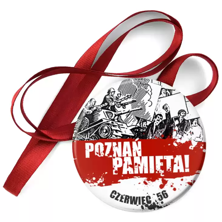 przypinka medal Poznań pamięta Czerwiec 56